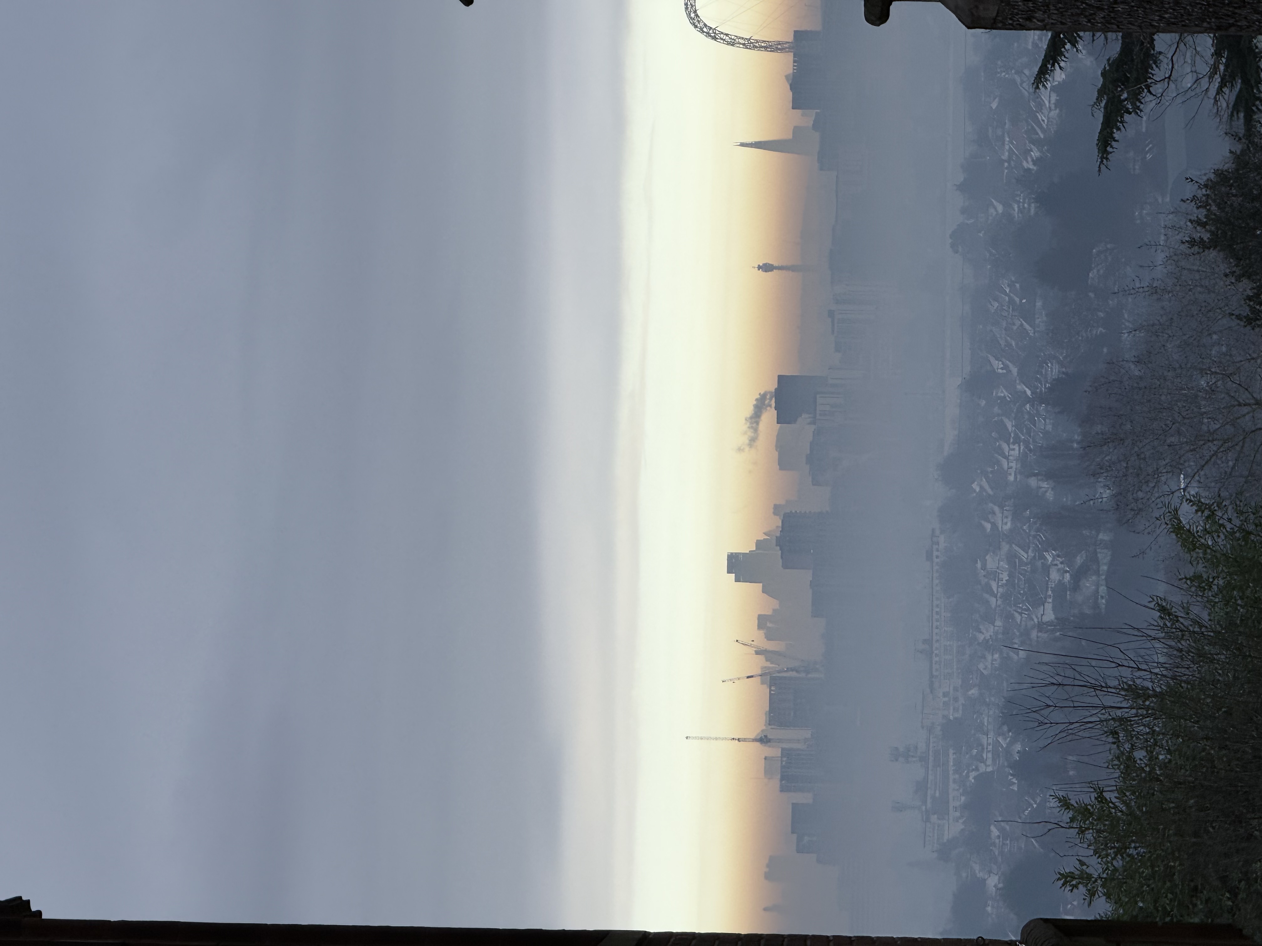 view over london by morning